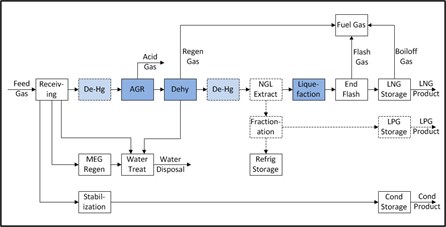FLNG  FIG 1 Process Overview